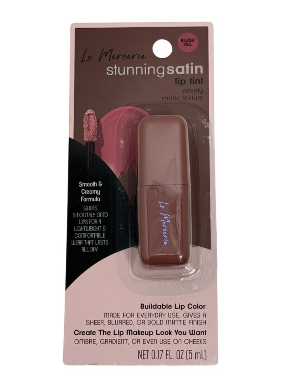 Le Mercerie Stunning Satin Lip Tint Blush Veil Matte Lip Color